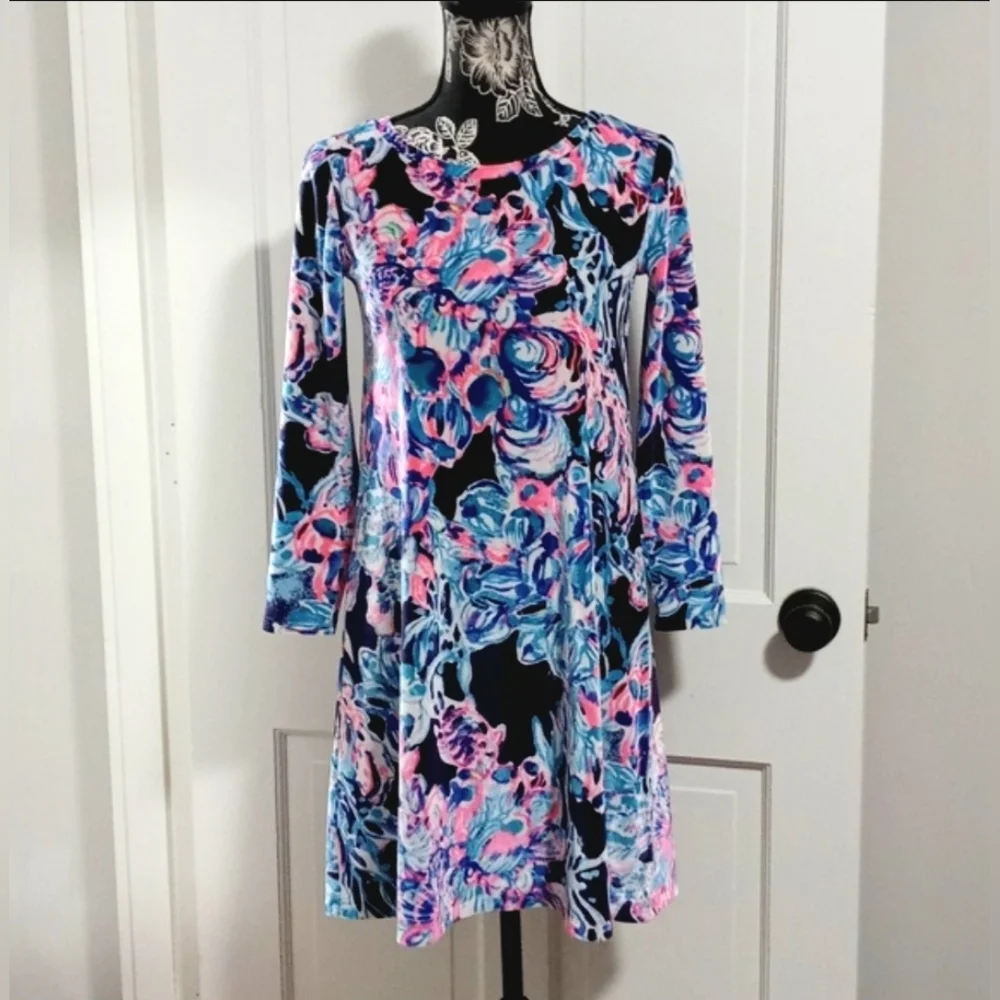 🌊Lilly Pulitzer🌊 - Olive Velour Dress